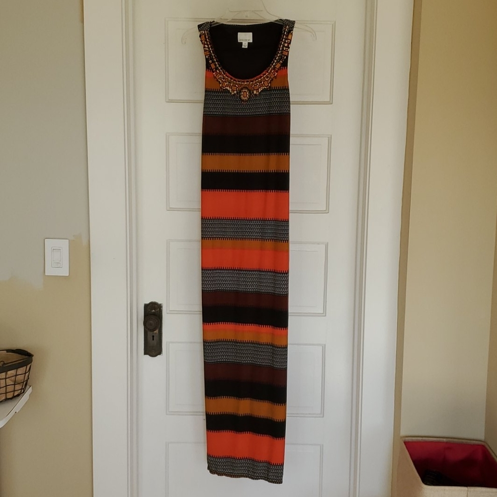 Donna Morgan striped Maxi dress